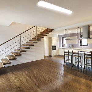 surface-mounted light fixture / LED / linear / round
