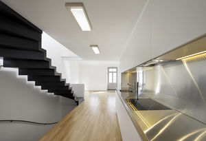 recessed ceiling light fixture / fluorescent / LED / rectangular