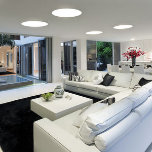 recessed ceiling light fixture / LED / round / aluminum