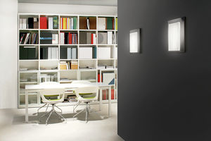 contemporary wall light / PMMA / LED / rectangular