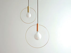 pendant lamp / contemporary / glass