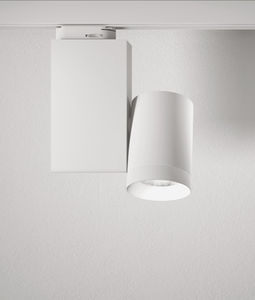 LED track light / round / aluminum / steel