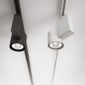LED track light / round / aluminum / steel