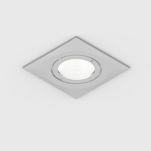 recessed ceiling spotlight / indoor / LED / square