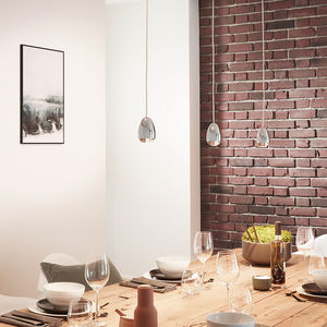 pendant lamp / contemporary / metal / glass