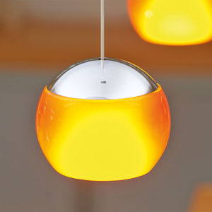 pendant lamp / contemporary / metal / blown glass