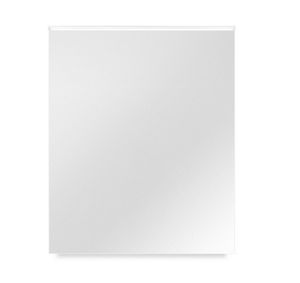 wall-mounted mirror / contemporary / rectangular / LED-illuminated