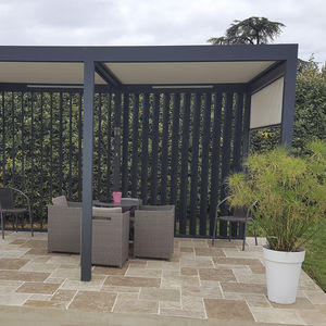 self-supporting pergola / aluminum / with mobile slats / bioclimatic
