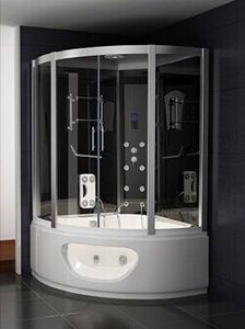 hydromassage cabin / glass / tempered