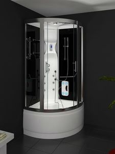 hydromassage cabin / glass / tempered
