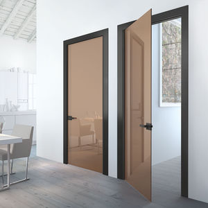 indoor door / swing / wooden / glass