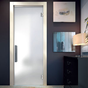 indoor door / two-way / tempered glass / automatic
