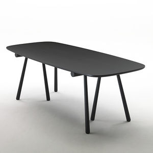 contemporary table / ash / wood veneer / rectangular