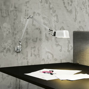 contemporary wall light / aluminum / reading