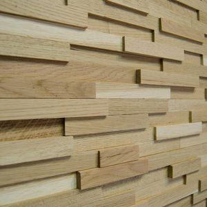 solid wood decorative panel / wall / lightweight / textured