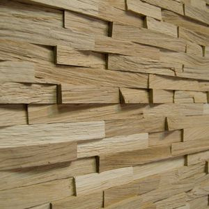solid wood decorative panel / wall / lightweight / textured