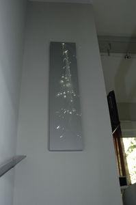 contemporary wall light / metal / fiber optic / rectangular