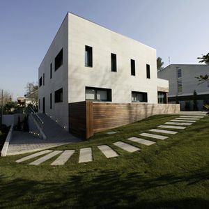 prefab house / contemporary / concrete / two floor