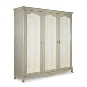 traditional wardrobe / oak / with hinged door / mirrored