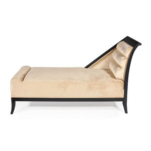 traditional daybed / fabric / leather / wooden