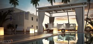 self-supporting pergola / aluminum / sun shade louvers / custom
