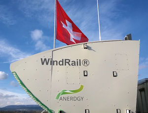horizontal-axis wind turbine / onshore / with solar panel / roof