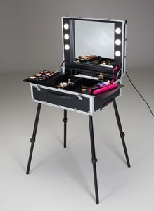 contemporary dressing table / plastic / for hairdressers / backlit