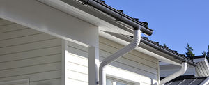 steel rainwater down pipe