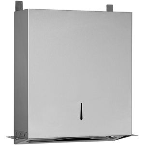 built-in paper towel dispenser / stainless steel