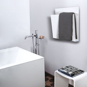 electric towel radiator / aluminum / contemporary / rectangular