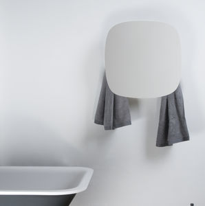 electric towel radiator / aluminum / contemporary / square