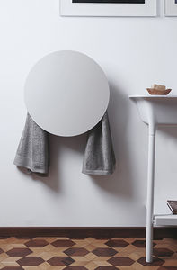 electric towel radiator / storage / metal / contemporary