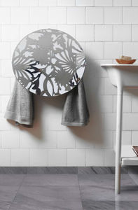 electric towel radiator / storage / steel / brass