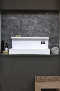 countertop washbasin / rectangular / Solid Surface / original design