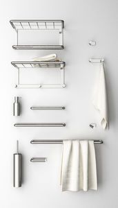 1-bar towel rack / more than 3 bars / wall-mounted / bronze