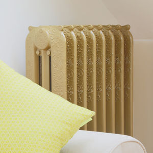 hot water radiator / cast iron / contemporary / horizontal