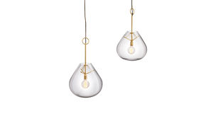 pendant lamp / contemporary / glass / metal