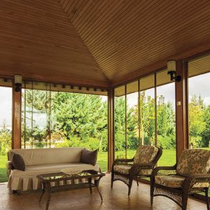 sliding and stacking patio door / aluminum / double-glazed