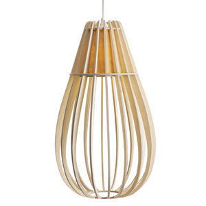 pendant lamp / traditional / birch / bamboo