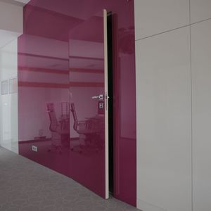 swing door / aluminum / interior / glazed