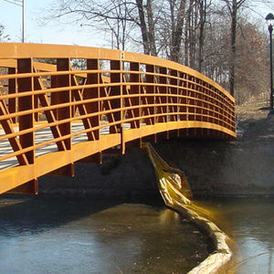 truss bridge / galvanized steel / pedestrian