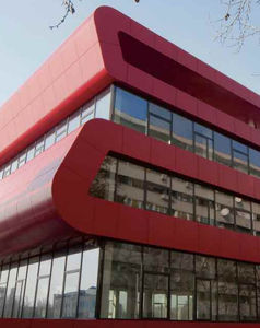 composite cladding / aluminum / smooth / panel