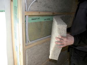 thermal insulation / roll / sheep wool / wall