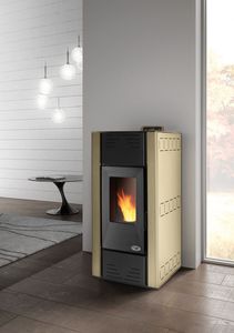 pellet boiler stove / contemporary / steel