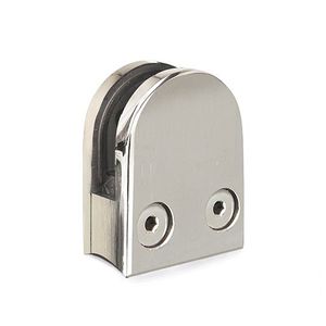 stainless steel glass clamp / for handrails / for panels