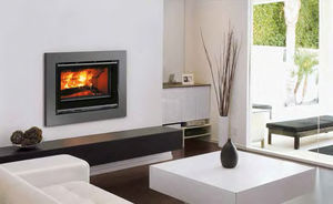 wood-burning fireplace insert / double-sided