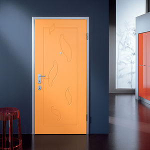 entry door / swing / wooden / security