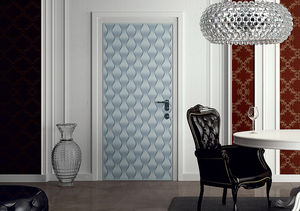 interior door / swing / steel / security