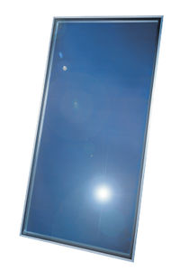 flat solar thermal collector / for heating / for water heating / for roofs