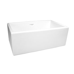 single-bowl kitchen sink / ceramic